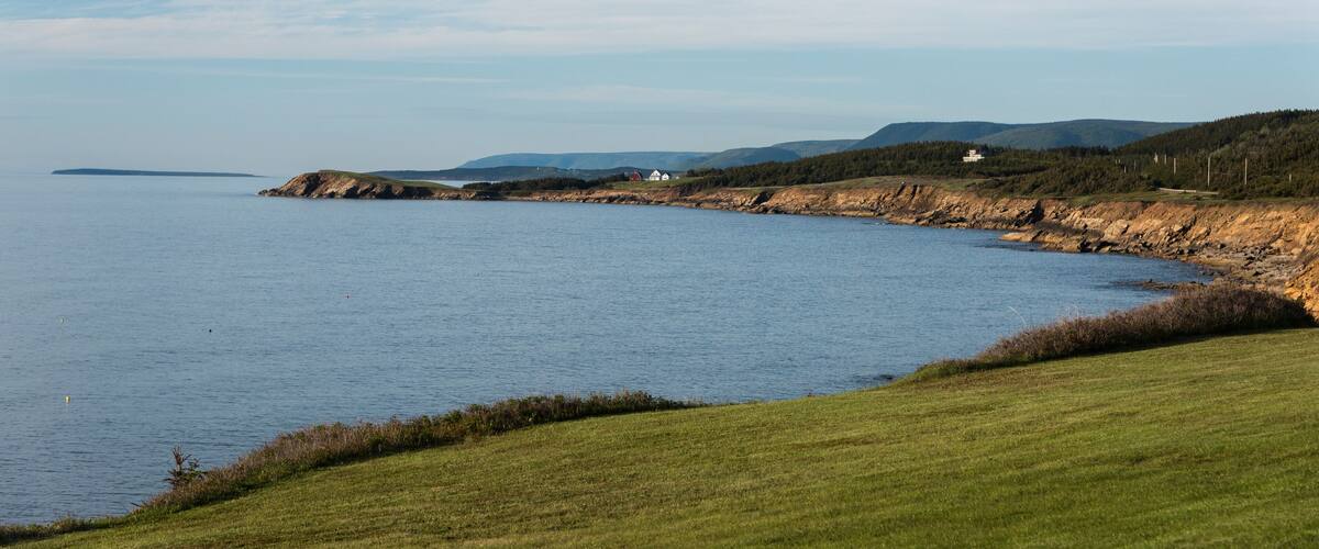 Scenic view of Margaree Harbour, Cabot Trail, Cape Breton Island, Nova Scotia, Canada