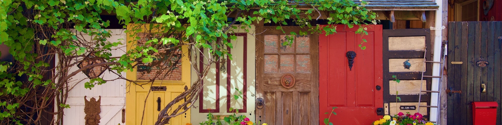 Many tourists visit Elora, Ontario, Canada on day trip, especially on weekend and during the summer time. This little town attracts by the historic nature of the town, and Elora Gorge - some of the limestone cliffs are 80 feet high. The picture is shown colourful Church Street, one of the oldest Street in Elora.
#Elora #Ontario #Canada #street