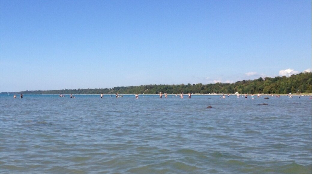 Final camping trip of the season and we finally have sun for once. This weekend we camping at Point Farms Provincial Park off of Lake Huron. It's our first time here and the beach is enormous!!! I highly recommend visiting this place as its great for families. White sandy beaches that stretch as far as the eye can see. Water is cold but refreshing with only a little bit of seaweed. The shallow end extends quite far out giving you lots of room to have fun without getting in anyone's way. Bugs aren't too bad either. There is no firewood available within the park but a 30 second drive north outside the park marks a small variety store where you can buy all your camping needs such as fire starters, wood, kindling, and so on. The closest grocery store is about a 20 minute drive south towards Goderich called Zehers. This parks marks our 30th provincial park in Ontario.