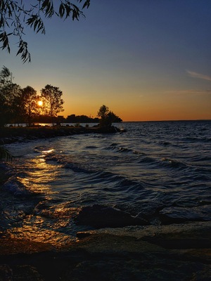 Sunset by Lake Simcoe