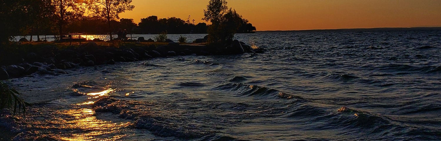 Sunset by Lake Simcoe