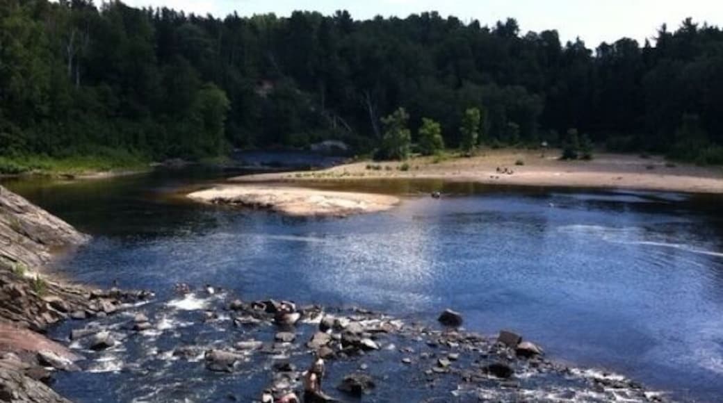 Very cold water, can't believe I swam in this last year while camping despite it having leaches. Ewe! #camp