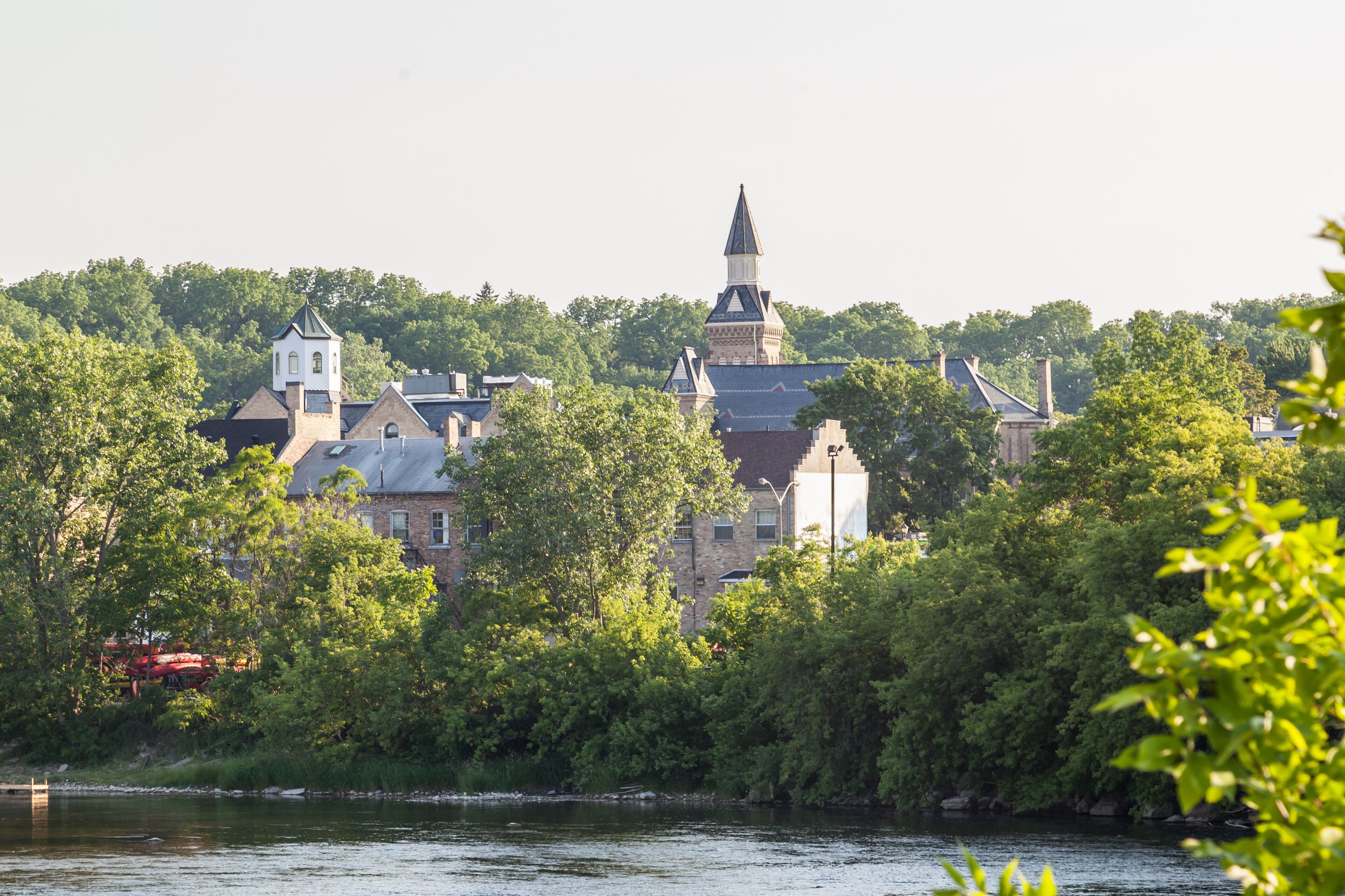 View of Town Paris, Ontario, Canada
Paris, the town was established in 1850,  voted "the Prettiest Little Town in Canada" by Harrowsmith Magazine
