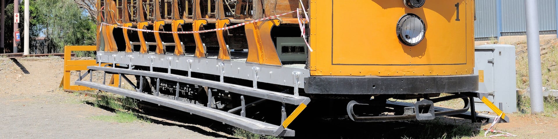 Historical electrical tram