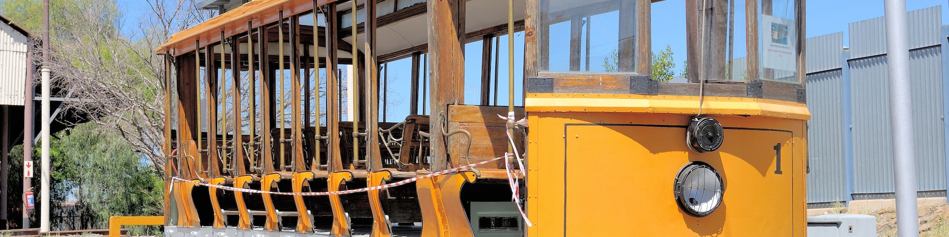 Historical electrical tram