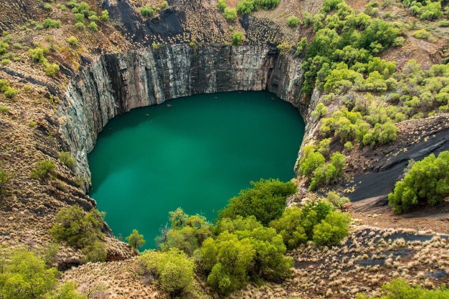 The Big Hole in Kimberley, a historical landmark and result of the mining industry