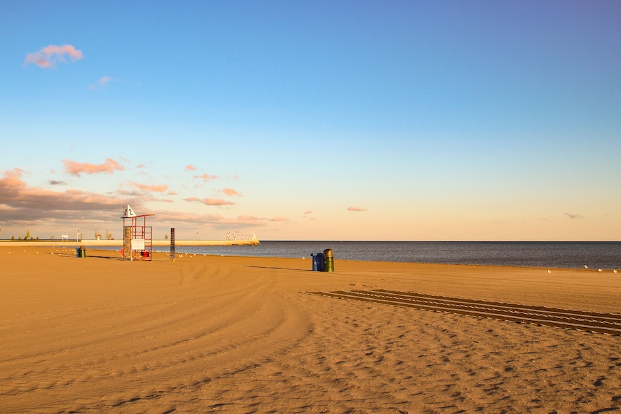 Stunning views of Lake Erie: Port Stanley Ontario Canada: