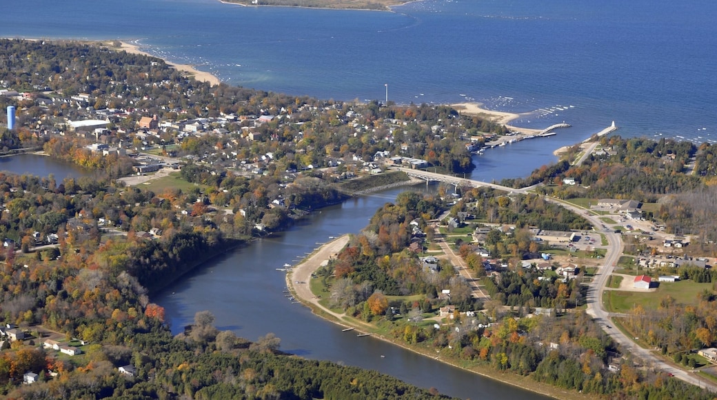 Saugeen River Southampton, ON, aerial