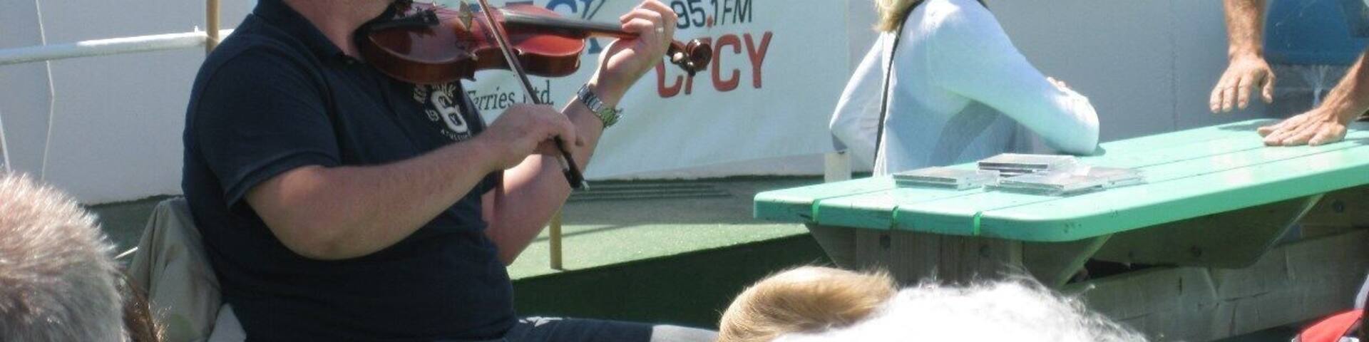 A bit of Cajun music to ease the passage onboard the ferry from Woods Island, PE to Nova Scotia.