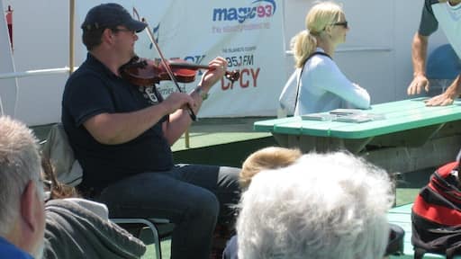 A bit of Cajun music to ease the passage onboard the ferry from Woods Island, PE to Nova Scotia.