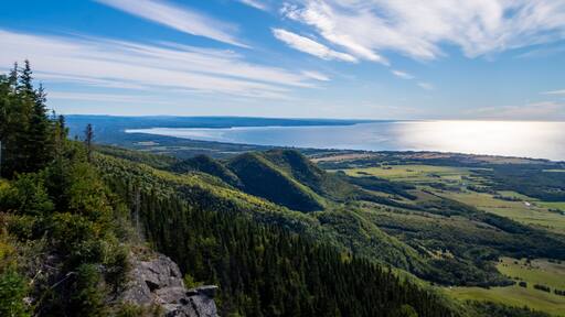 Beautiful HDR view from the top of the mont Joseph, in Carleton-sur-mer, Canada