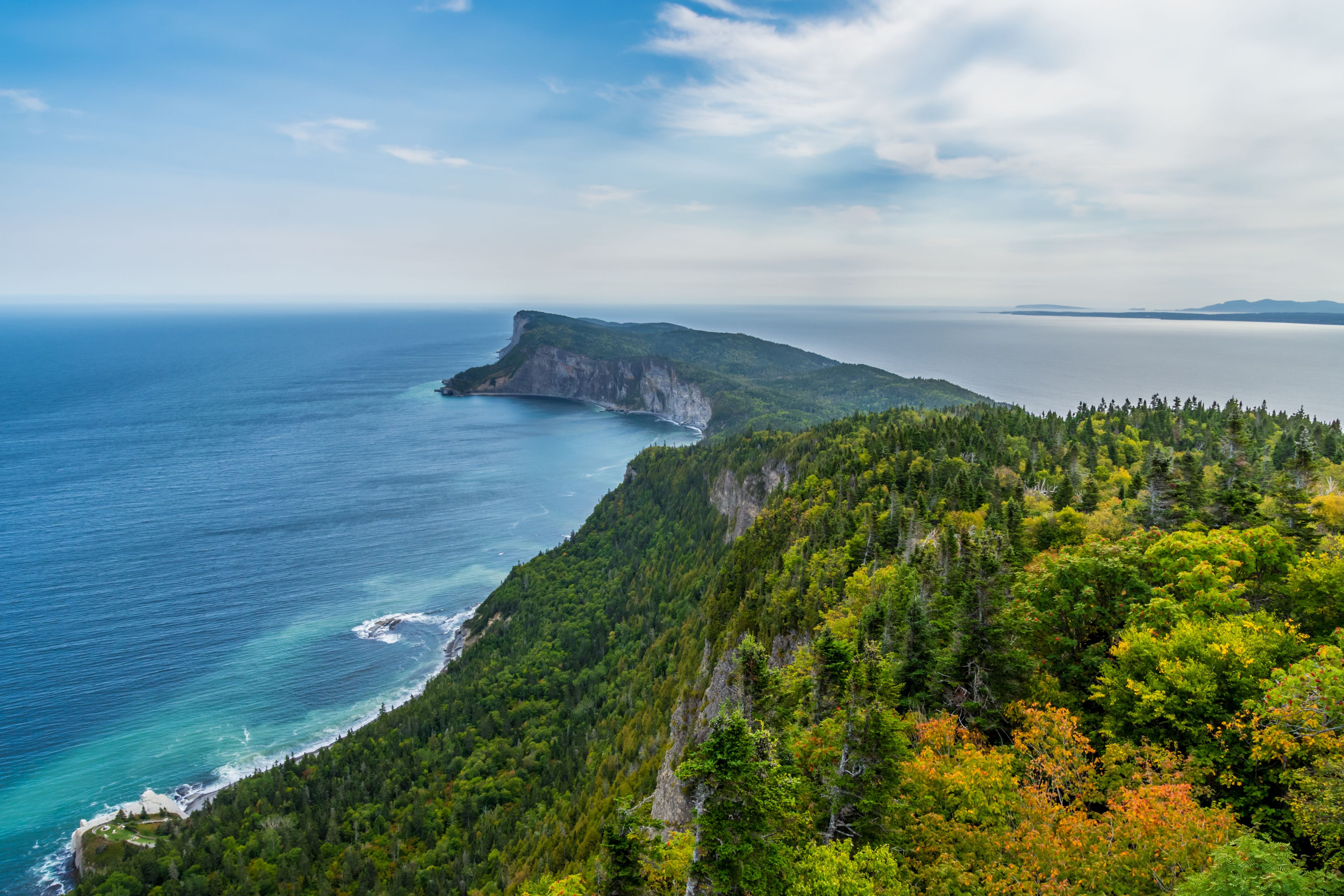 Forillon National Park view from Mont-Saint-Alban lookout (Canada, Quebec, Gaspésie)