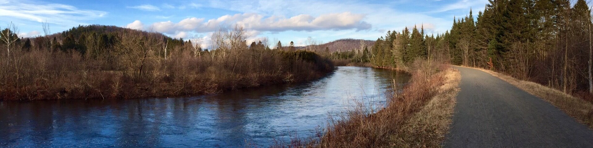 A Christmas without snow. 17C in Canada on Christmas day. Waiting patiently for the snow to fall and the commencement of the cross country skiing on this beautiful trail.