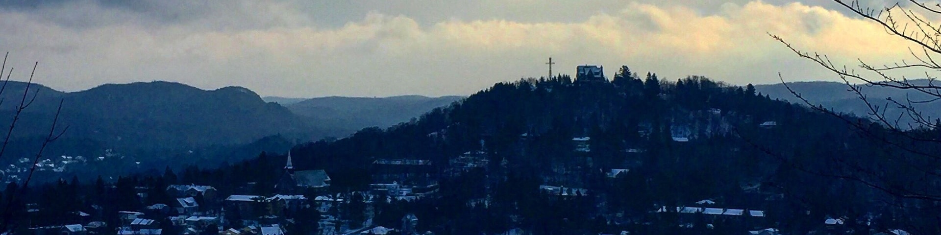 Winter morning in the Laurentians