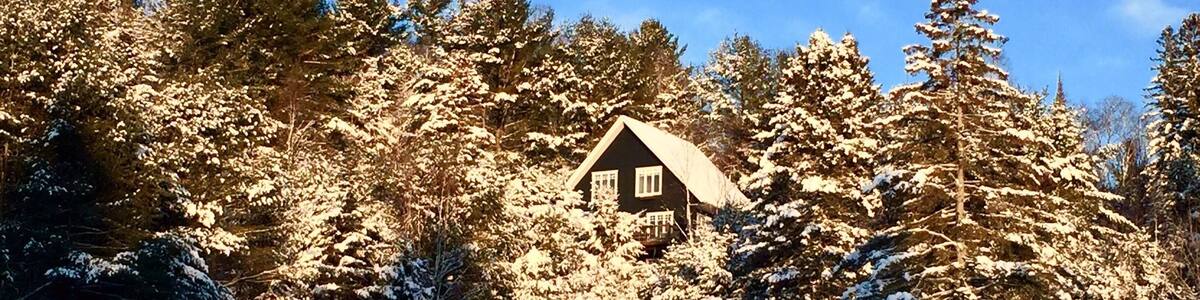 Blue crisp skies on a beautiful but COLD winter morning.