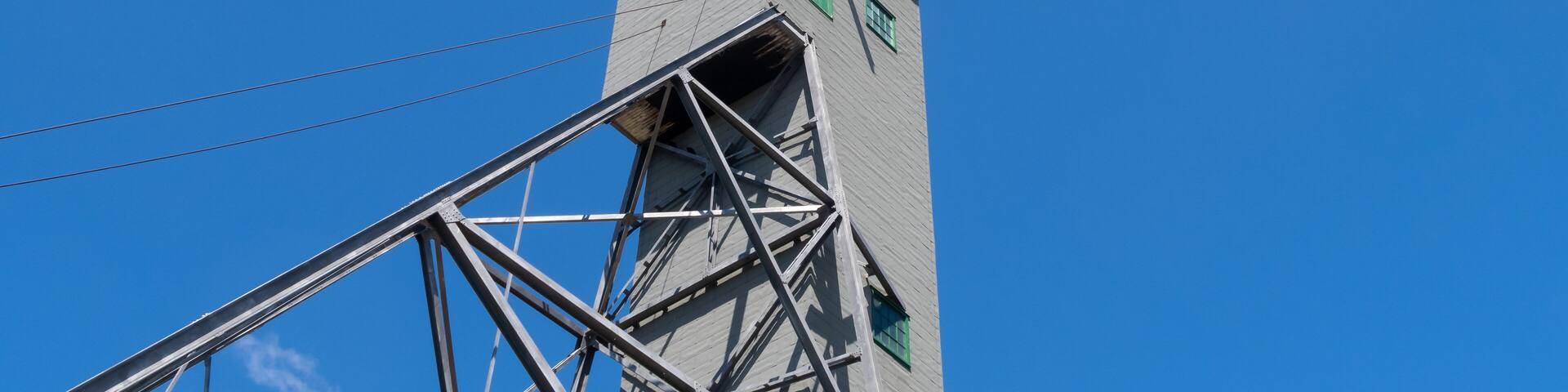 View of the "Cité de l'or", a historic mining exploitation, in Val-d'Or, Canada