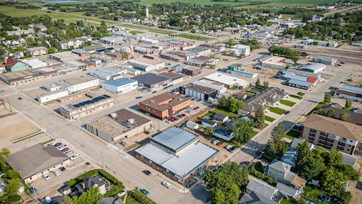 Aerial Drone View of Humboldt, Saskatchewan