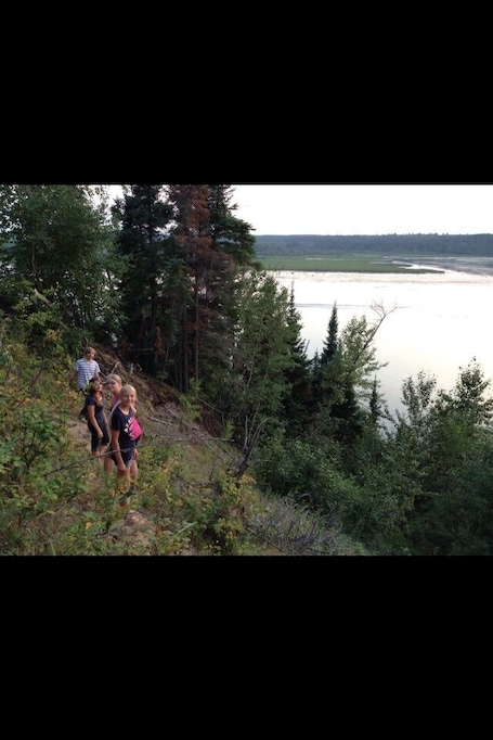 Exploring around Tobin lake.