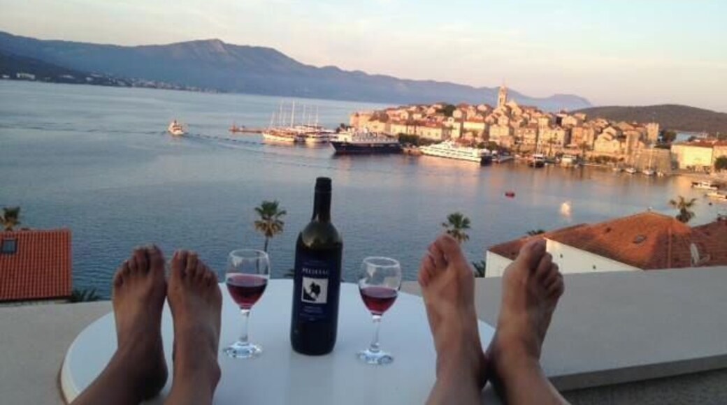 Our favorite spot in Croatia--the walled city of Korčula