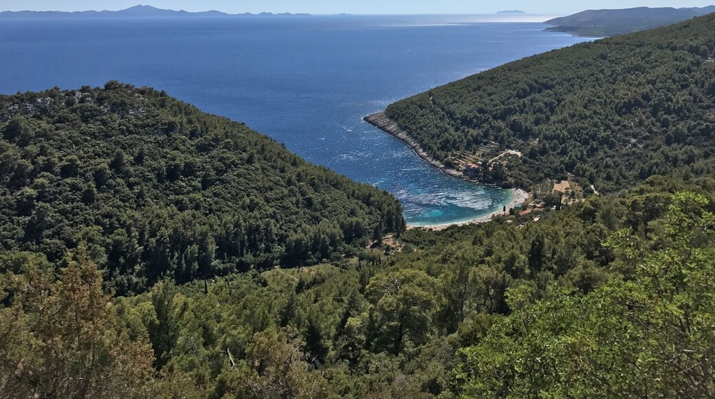 Nice view of the beach touring Korcula.