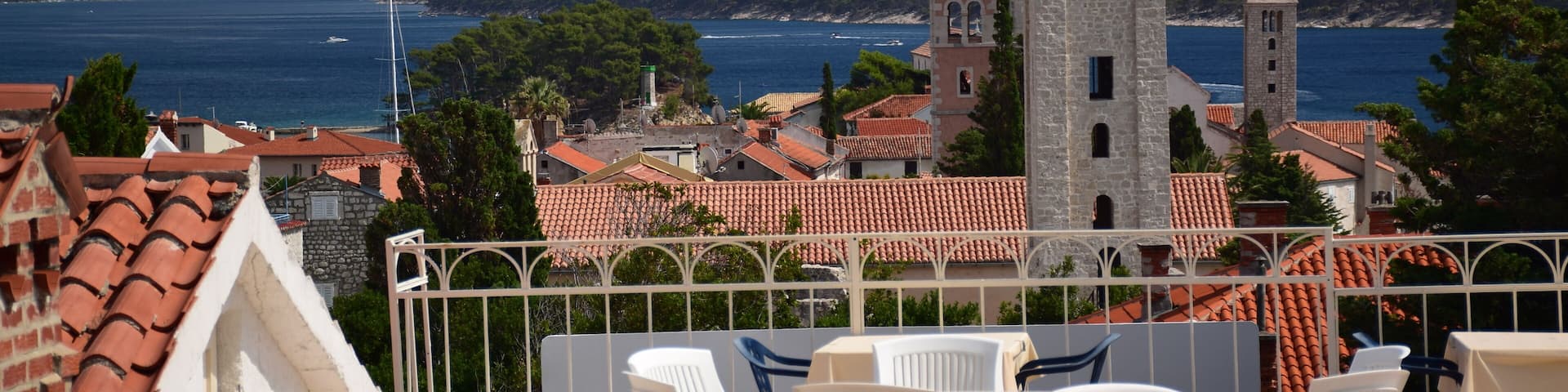 Rab, Croatia - view of the town from the viewpoint. To have a terrace with such a view ... priceless :)