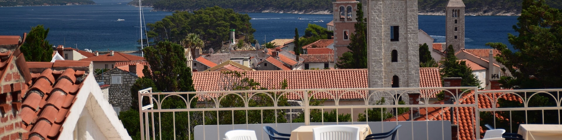 Rab, Croatia - view of the town from the viewpoint. To have a terrace with such a view ... priceless :)