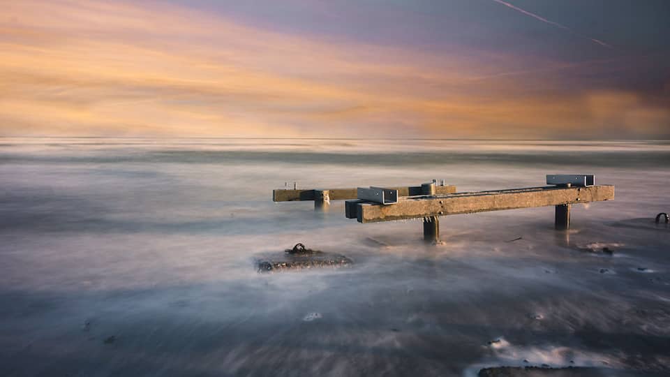 Long exposure at Grenaa beach, Denmark