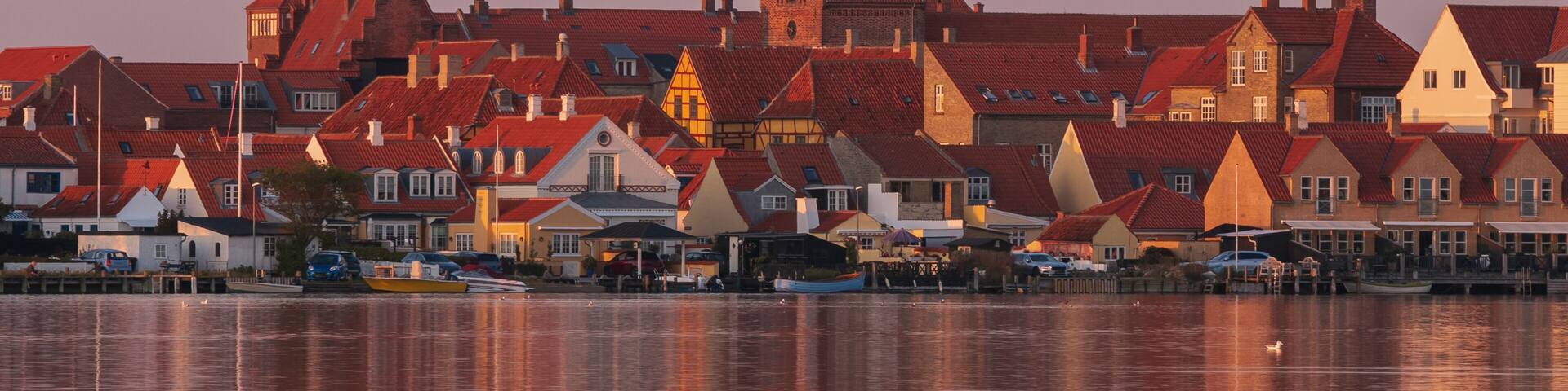 Dänische Kleinstadt Kerteminde, Fünen, Dänemark