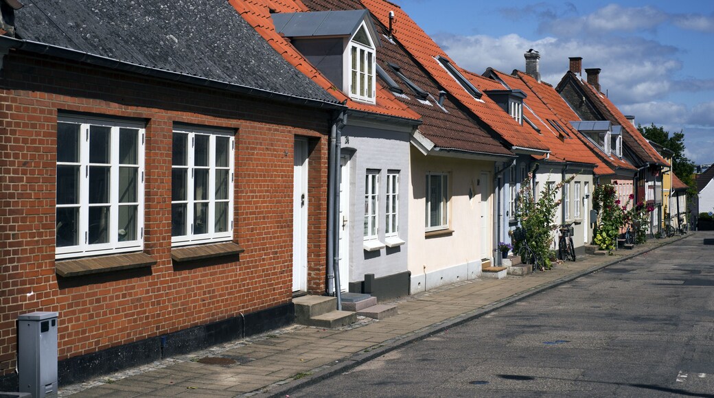 Townhouses in a Danish small town called Middelfart.