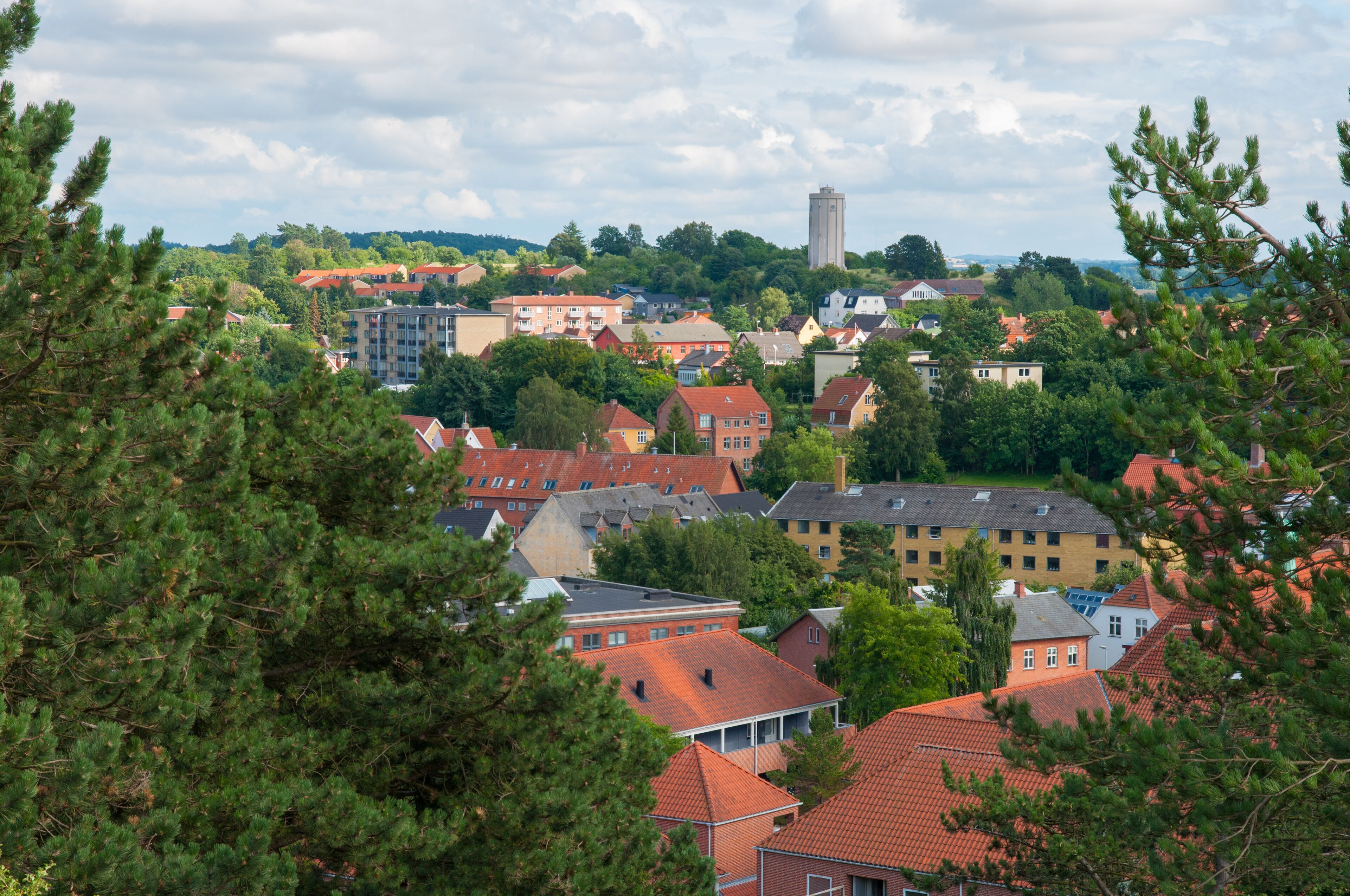 Town of Naestved in Denmark