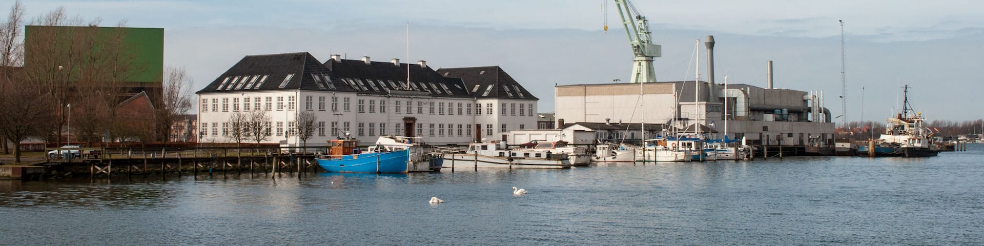 Nakskov harbor in Denmark