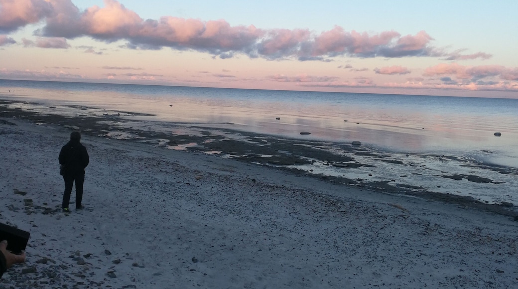 Beautiful and quiet beach in Snogebæk, Bornholm. If you want to enjoy a relaxing vacation with breathtaking nature and world-class ice cream, Bornholm is the place for you! #LifeAtExpedia