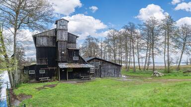 Old water driven factory Klostermoelle in the Danish Lake District, Denmark