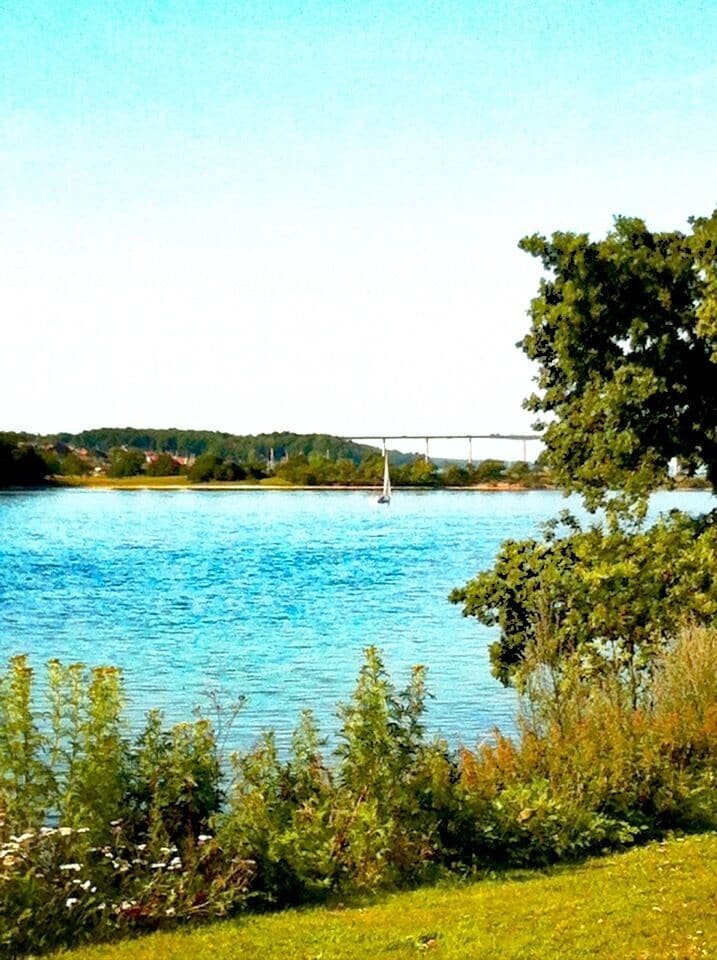Nice view of Svensborgsund from the best hotel in the world, Christiansminde. The hotel has a super nice staff and it's within walking distance from a nice long sandy beach and a nice and cozy little town with good shopping and good food. 