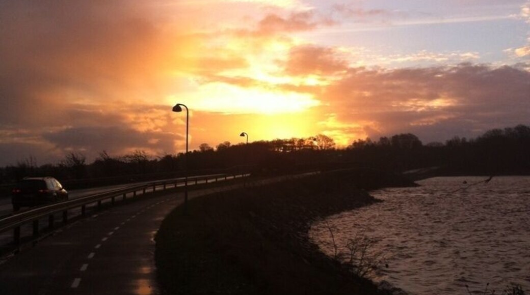 Snapshot of a nice #sunrise over the small island #Thurø experienced on a running trip this Christmas.