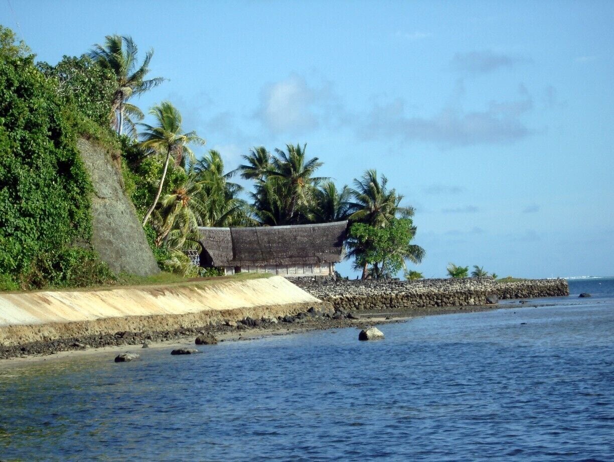 The meeting house or Long House is found in each village in the island of Yap, the western-most island chain of the FSM, and it’s most culturally intact. 

Long Houses along the shoreline are workspace for men, and a learning space for cultivating traditional work skills. Women are are not allowed near the Long House (Faluws). 

These structures are constructed entirely by hand using only local materials.