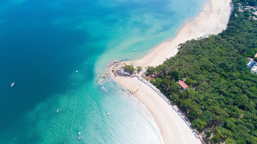 Aerial photography of the Saint Pierre point on Noirmoutier island in Vendée, France; Shutterstock ID 657230389; purchase_order: SP-1269 HA 2018 Batch 1; Order: ; client: ; other: