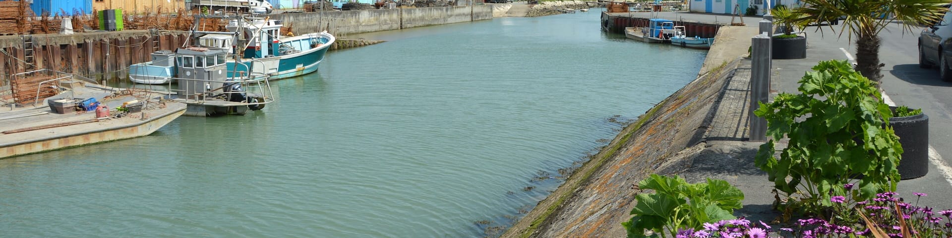 The harbour of Saint-Trojan-les-Bains, France.