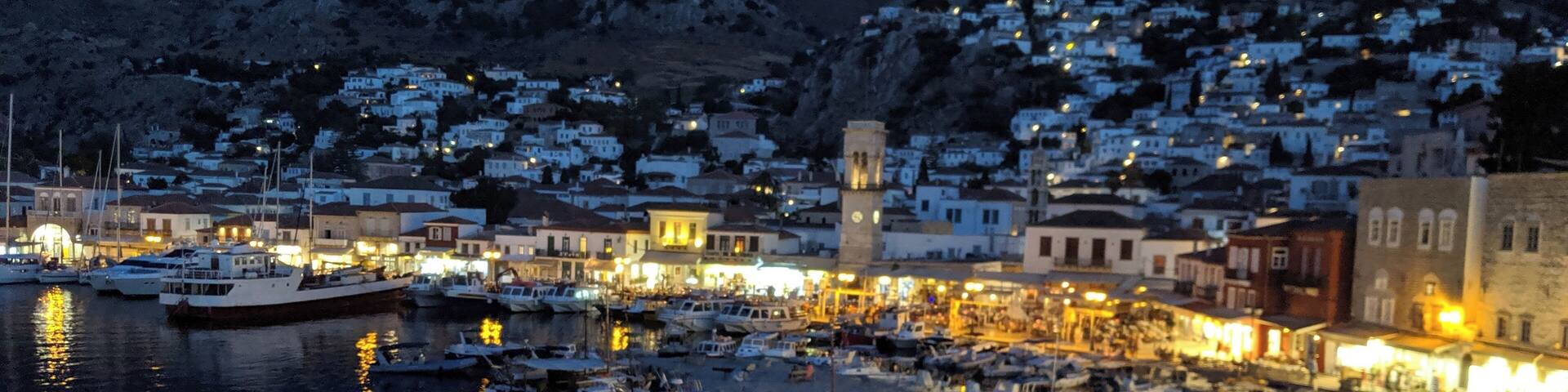 Hydra Port at night, taken from the terrace of the fabulous Hydrea Hotel. Hydra is a UNESCO heritage site and all the buildings are traditional with no modern architecture. Cars, motorcycles and bikes are not allowed on the island and public transport is quite literally by donkey or mule
#LifeAtExpedia