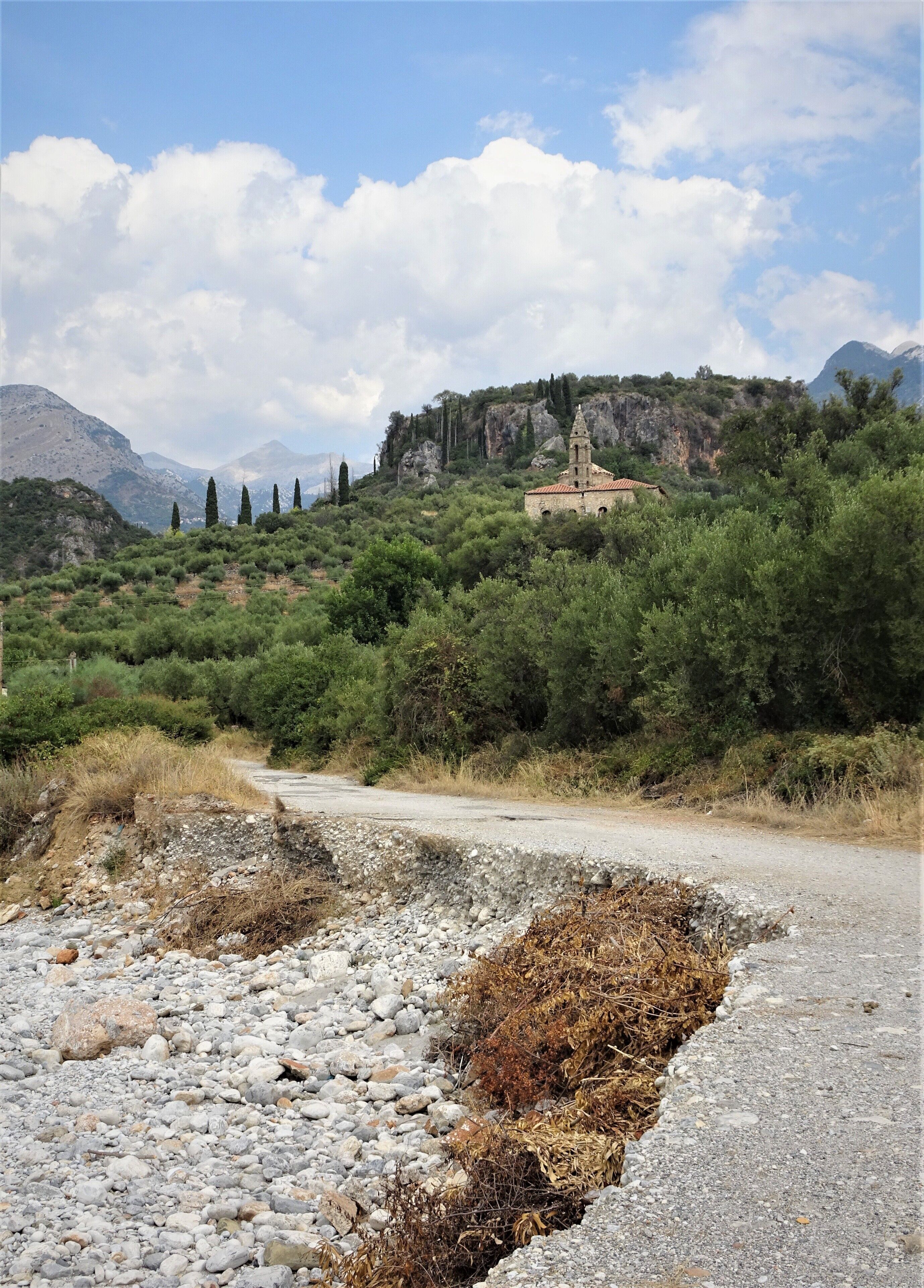 A church in an empty village, a road that leads nowhere, a dried-out river bed ...