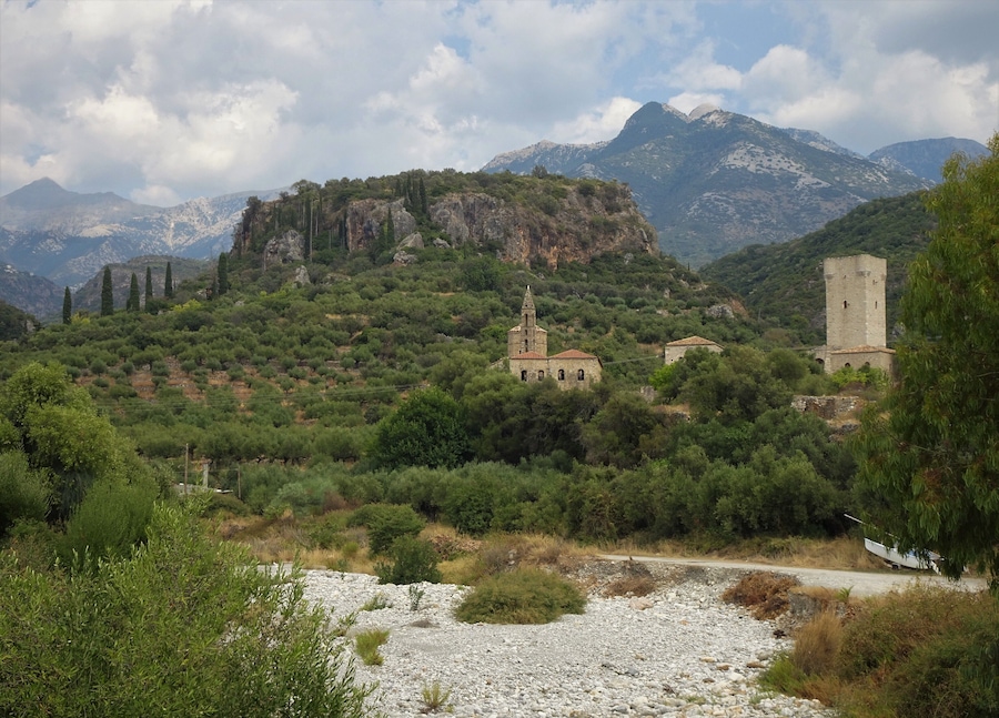 A dry river bed leads the way to the old (and now abandoned) town of Kardamili. #LocalSecrets