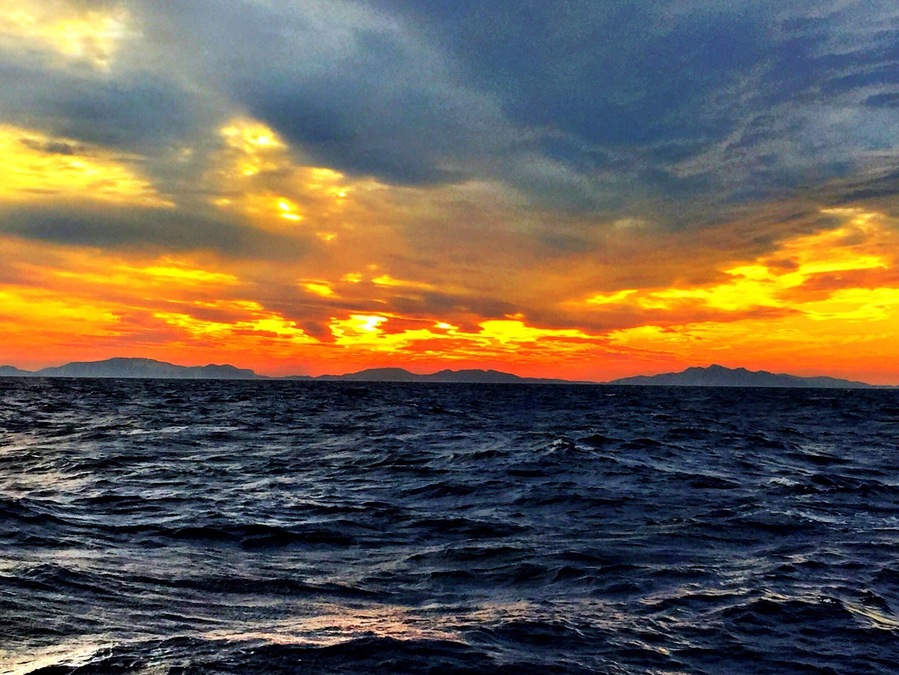 Sunset on The sea