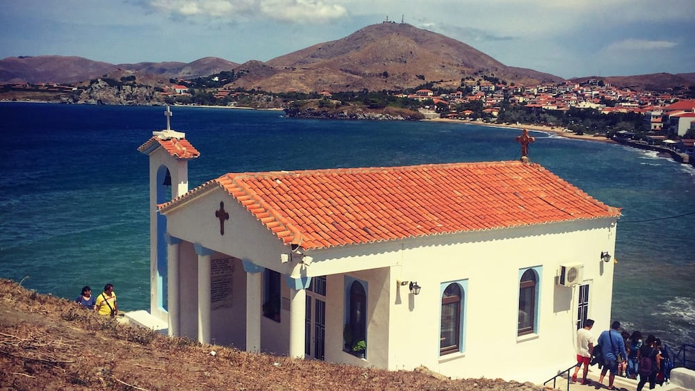 Agia Paraskevi in Marina, Lemnos. Endless blue!