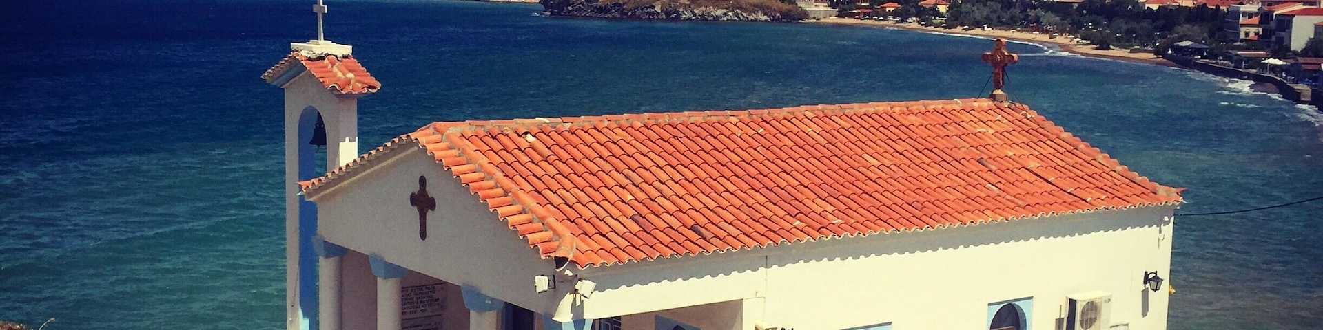 Agia Paraskevi in Marina, Lemnos. Endless blue!