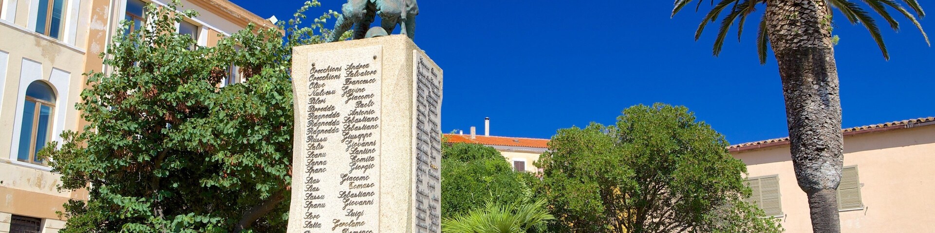 Arzachena featuring a park and a monument