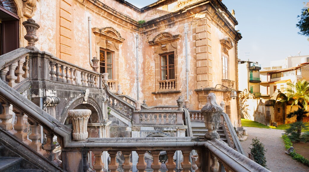 Villa Palagonia, the 18th-century 'Villa of Monsters' in Bagheria, Sicily, near Palermo, an early example of Sicilian Baroque architecture
