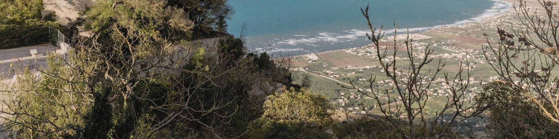 The view from this very old town atop a huge mountain was amazing and I even managed to catch a rainbow.
To get to Erice, take a scary bus ride from Trapani or a cable car if it isn't too windy.