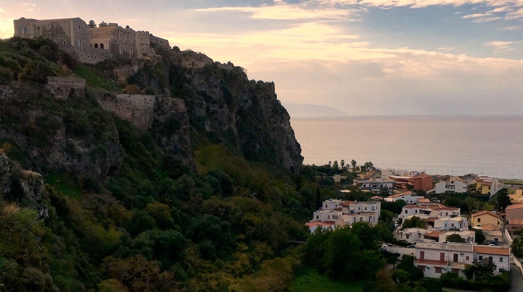 Milazzo Castle, looking to the Aeolian Islands, Sicily