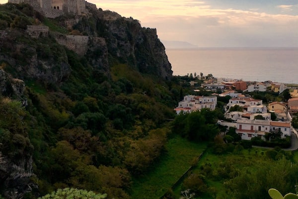 Milazzo Castle, looking to the Aeolian Islands, Sicily