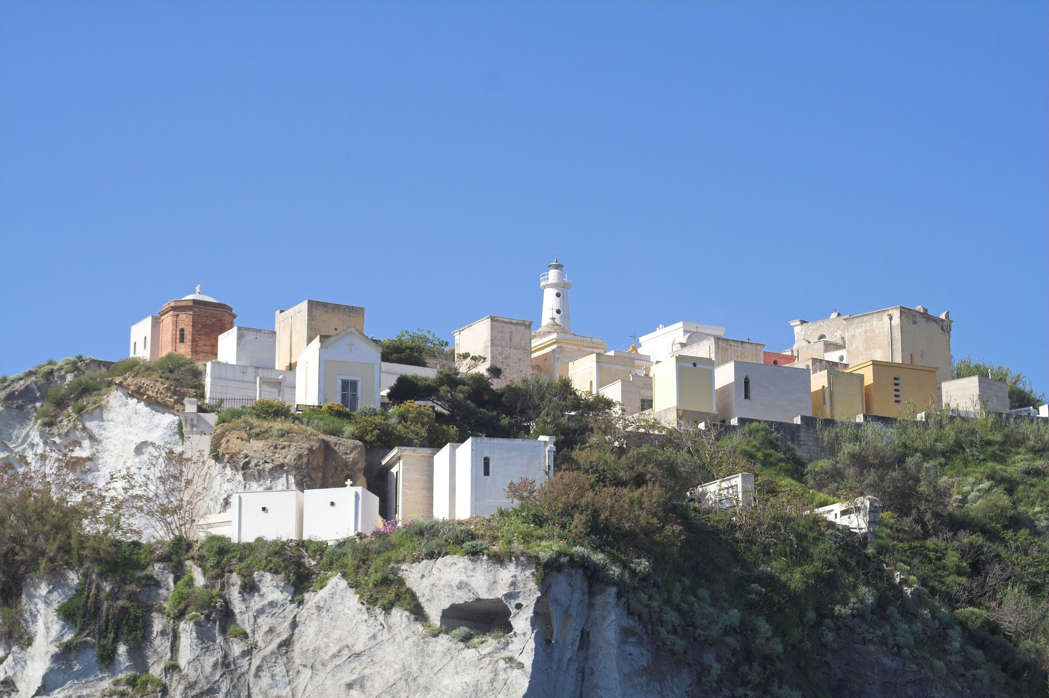 Different view of island Ponza - Italy